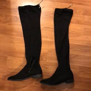 ASOS wide fit thigh high boots